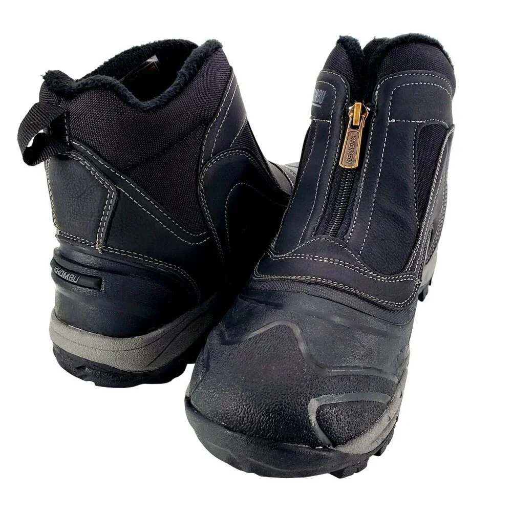 Khombu 10 Boots Men Mason Outdoor Waterproof Rugged Slip-on Winter Snow Shoes